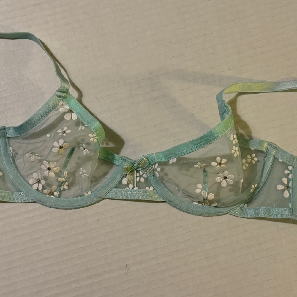 Savage X Fenty Women's Unlined Bra Lot Mint Green & Lavender Size 32 A NWT - Picture 3 of 4